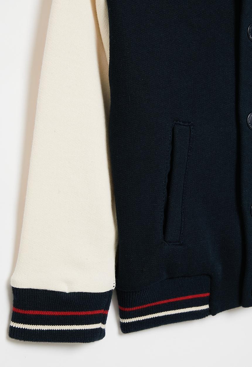 POLO - Boys jake collegiate jacket - navy