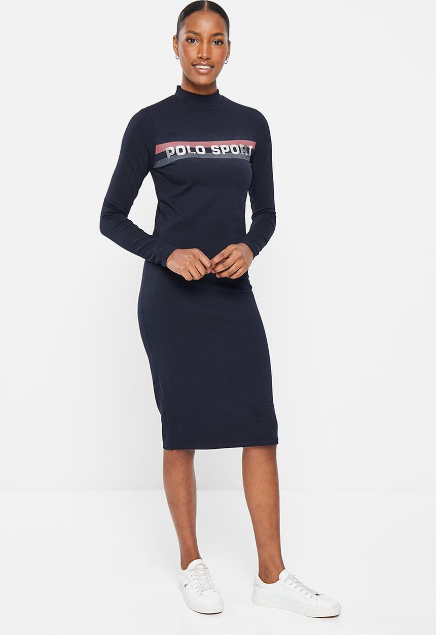 POLO - Wmn sport long sleeve dress - navy