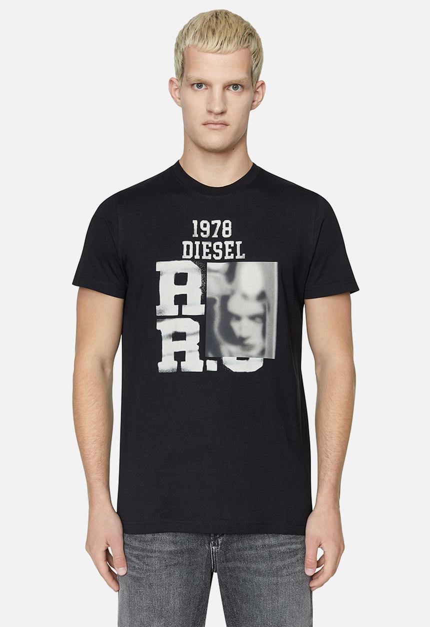 Diesel  - T-diegor-e13 t-shirt - black 