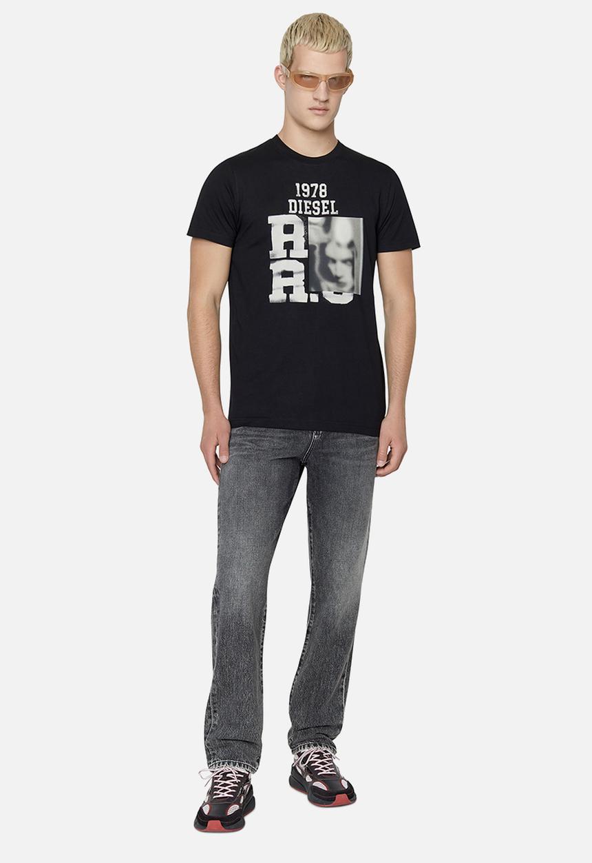 Diesel  - T-diegor-e13 t-shirt - black 