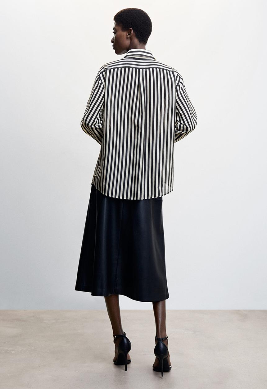 MANGO - Shirt spicy - black & white 