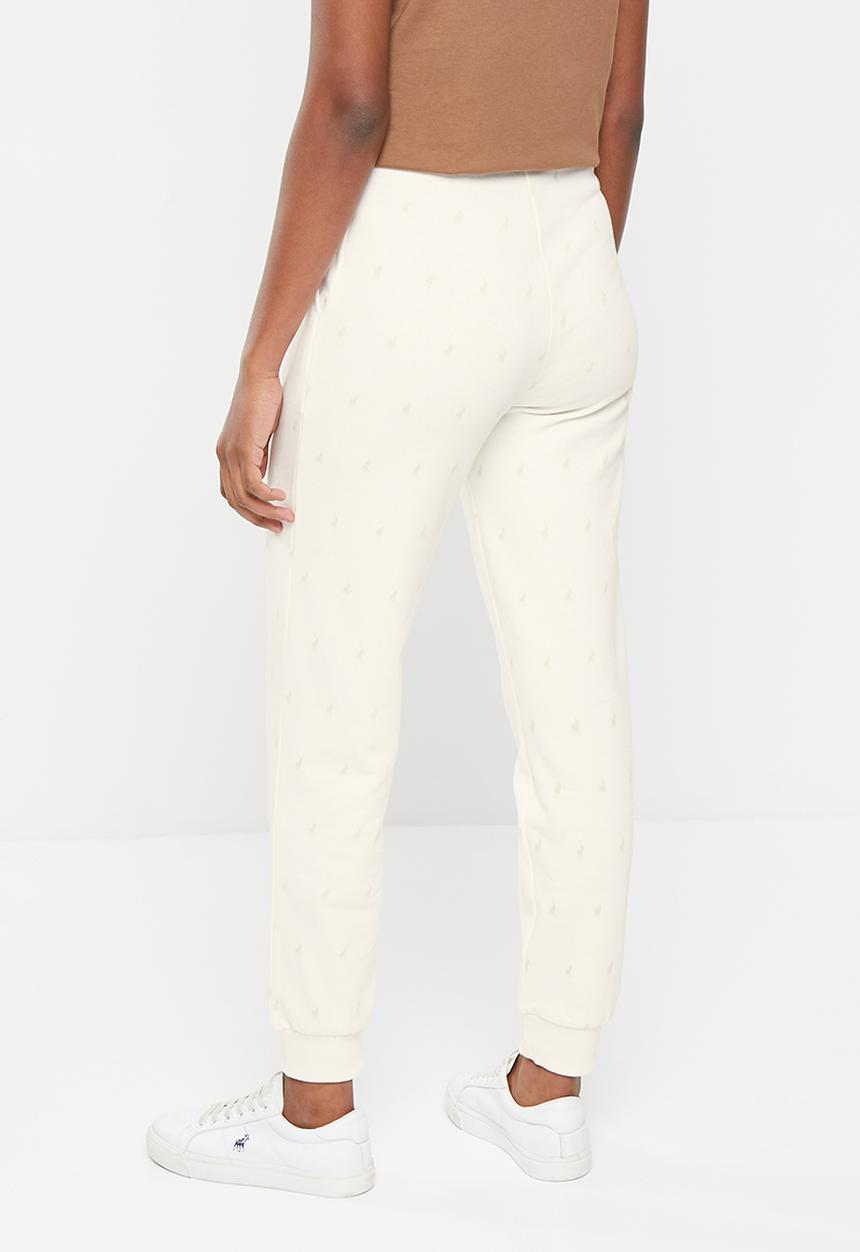 POLO - Women monogram track pants - stone