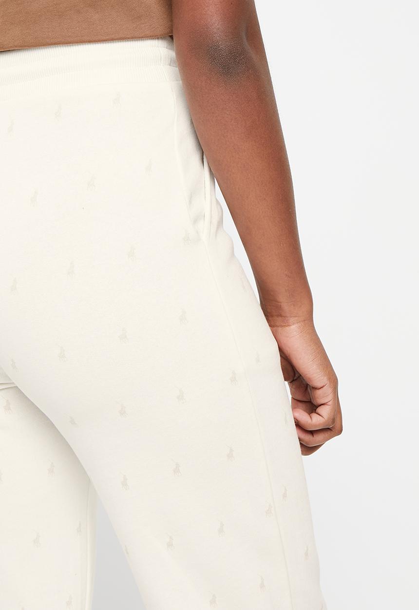 POLO - Women monogram track pants - stone