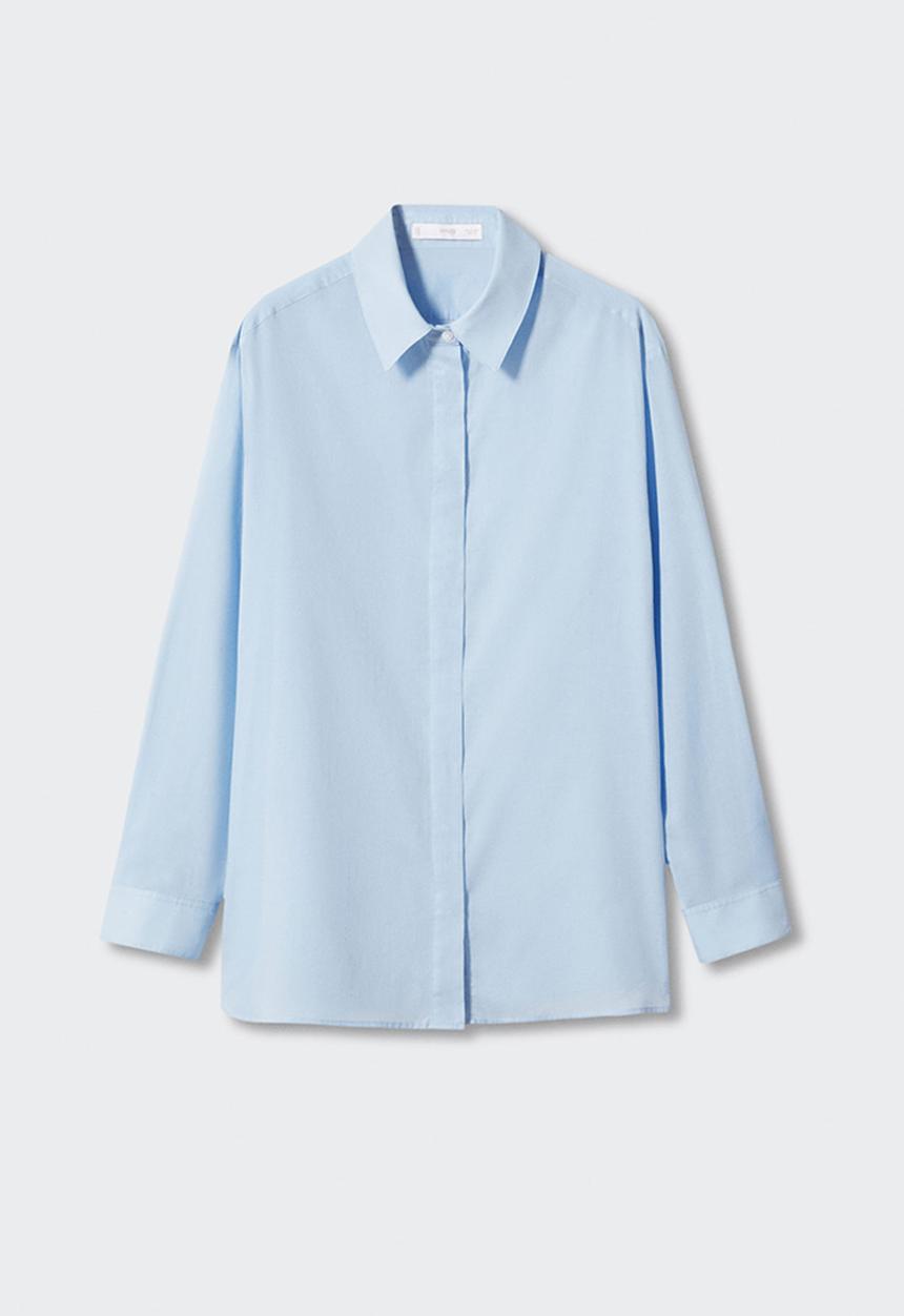 MANGO - Shirt voila - light pastel blue