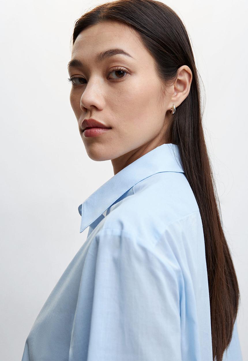 MANGO - Shirt voila - light pastel blue