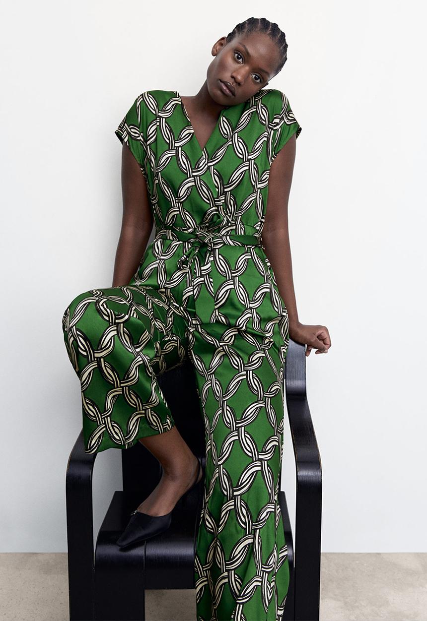 MANGO - Plus one-piece suit cadena - green