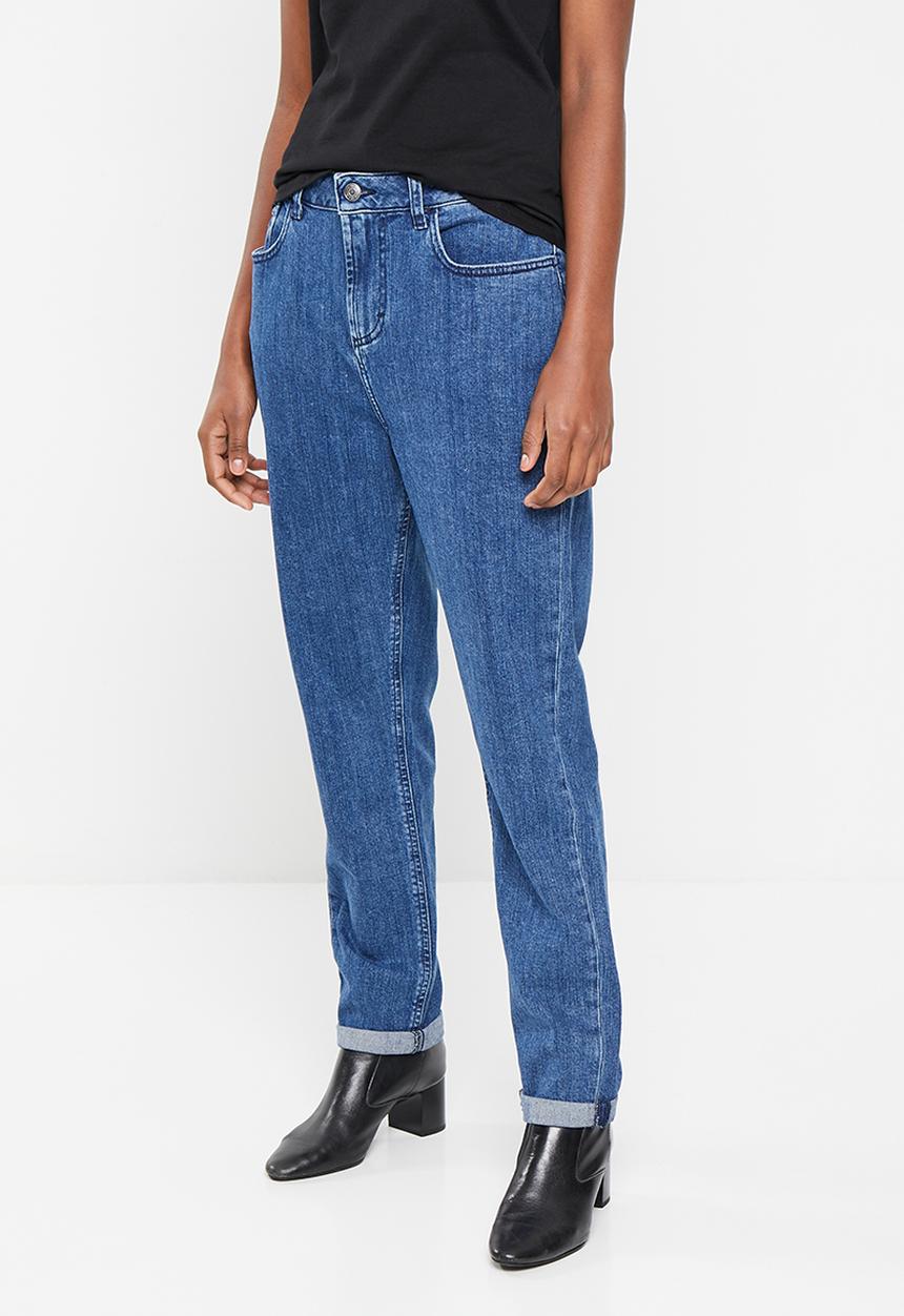 POLO - Women mid mom jean - medium wash