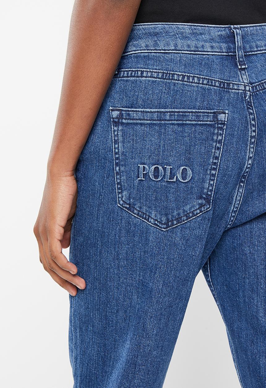 POLO - Women mid mom jean - medium wash
