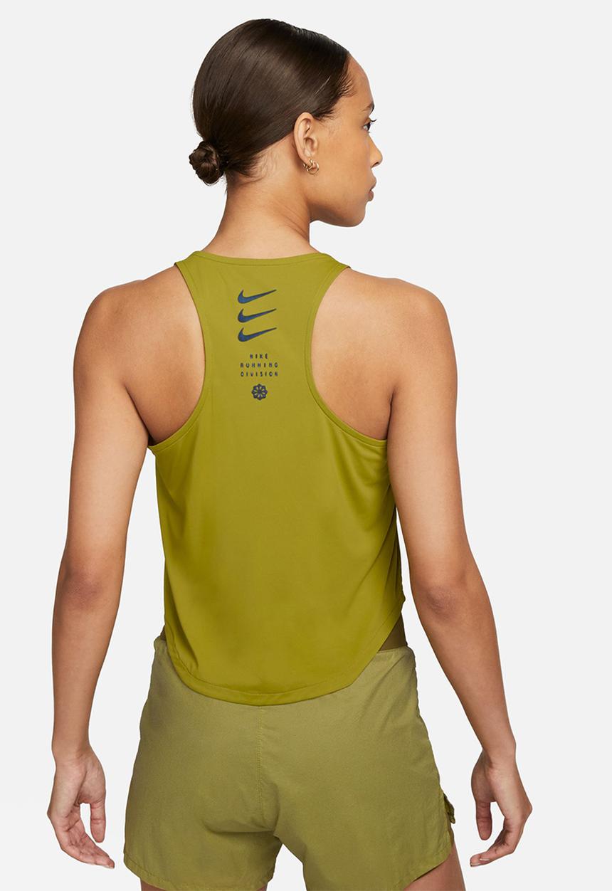 Nike - W nike dri-fit adv run division tank - moss