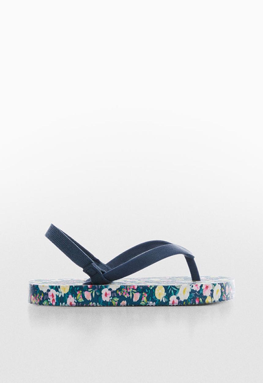 MANGO - Flip- flop flourb - blue