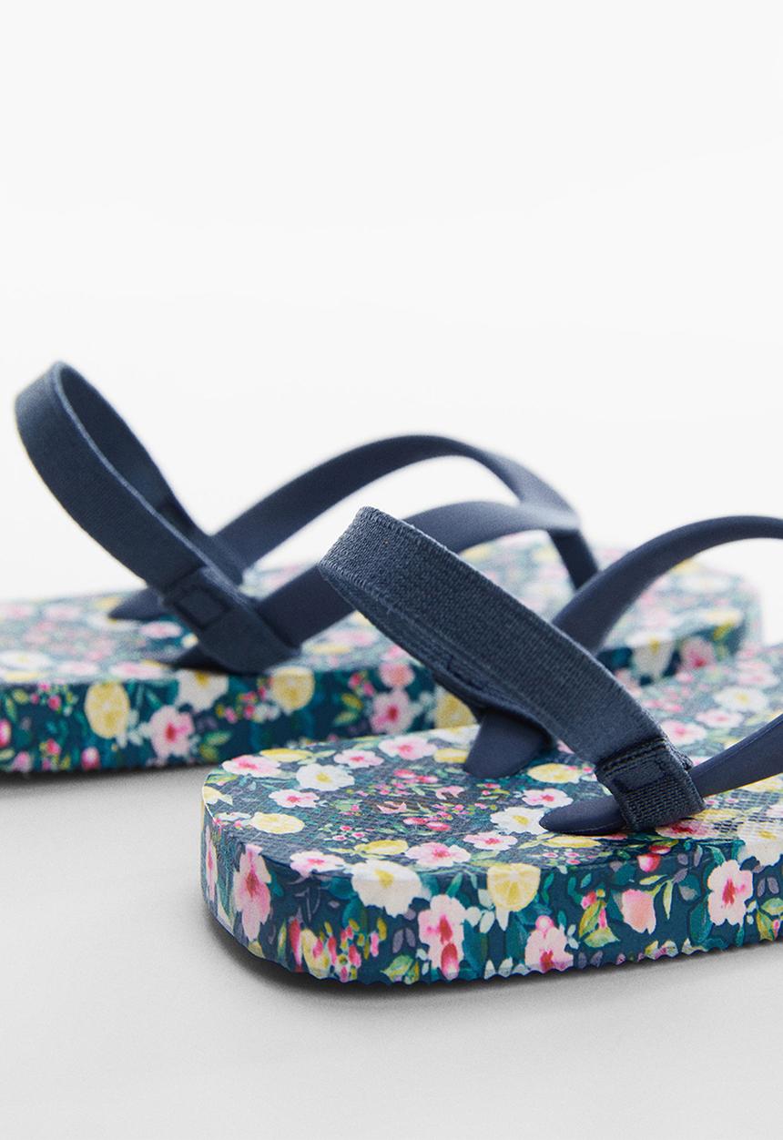 MANGO - Flip- flop flourb - blue