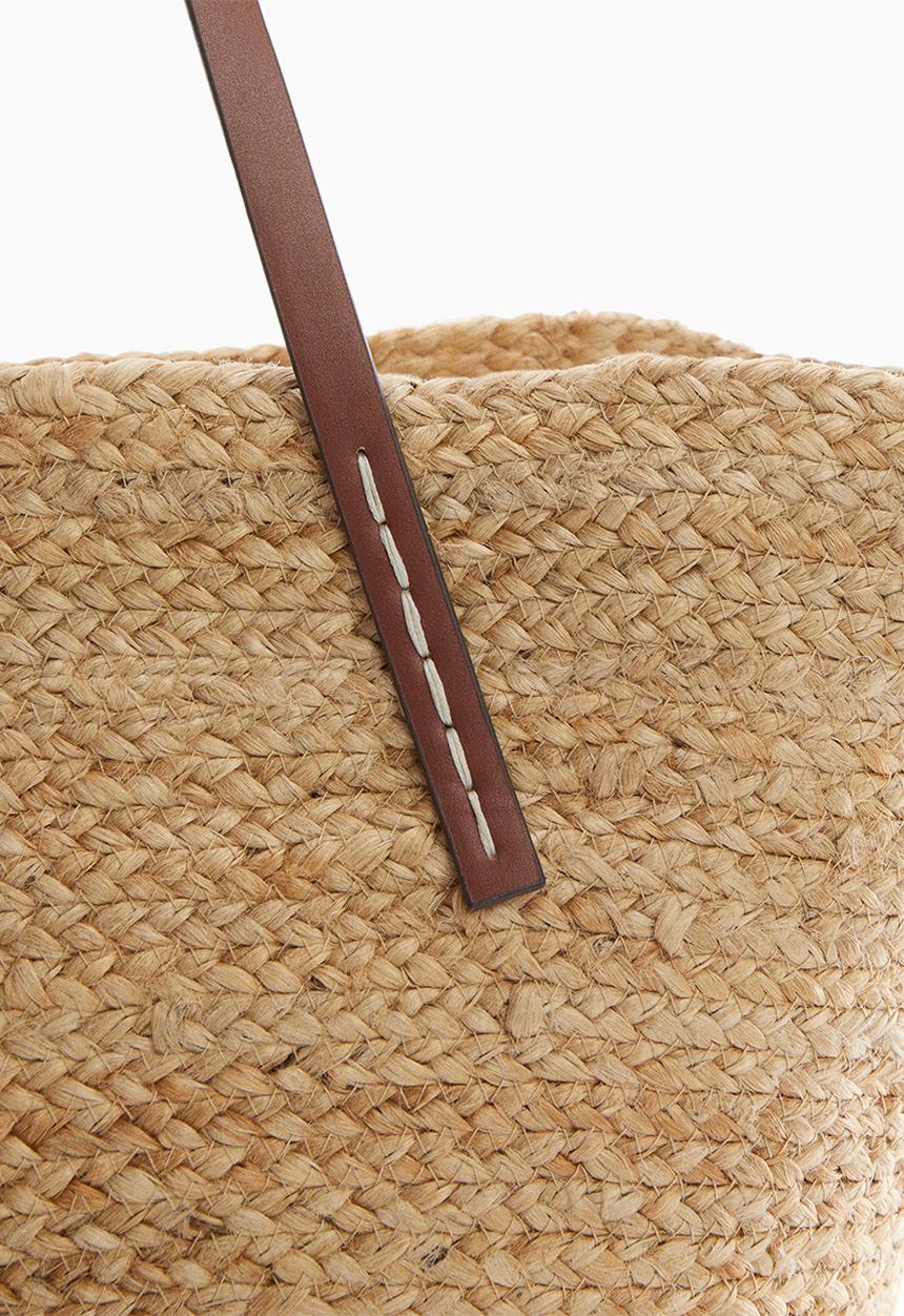 MANGO - Bag menorca - natural