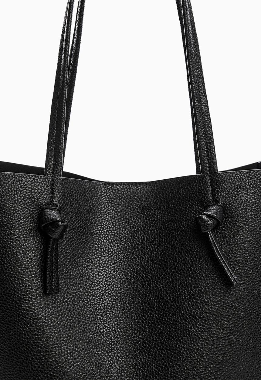 MANGO - Bag tulipa - black