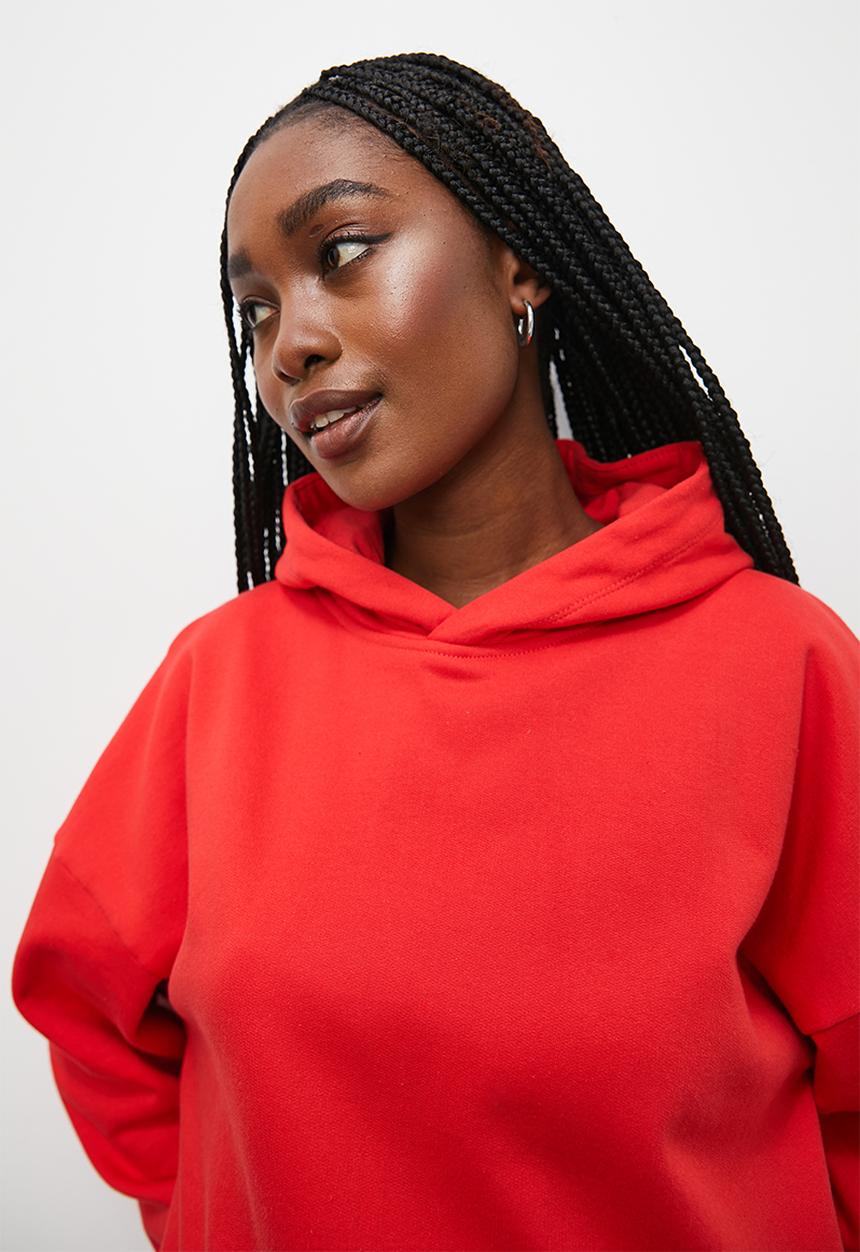 Blake - Slouch hoodie - red