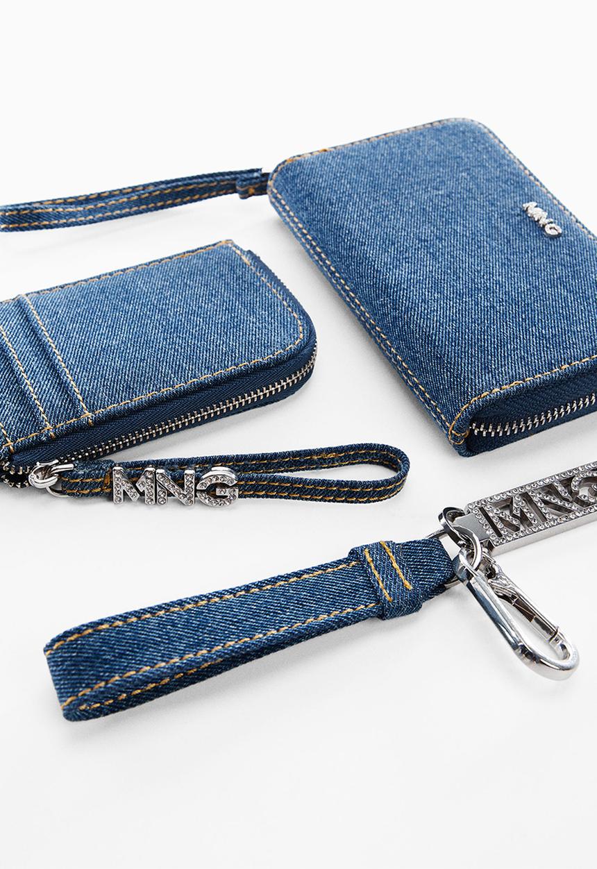 MANGO - Card holder cuesta - blue