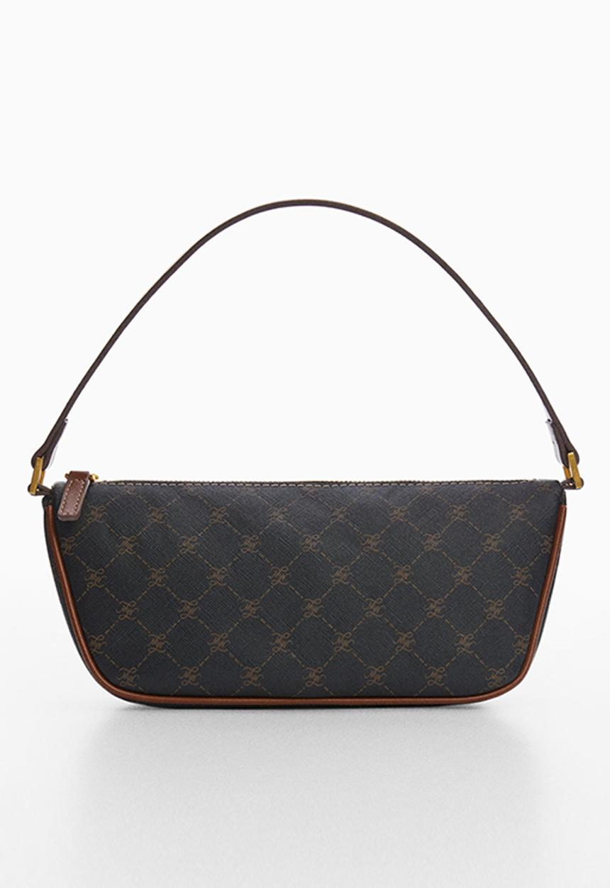 MANGO - Bag yvonne - black & brown 