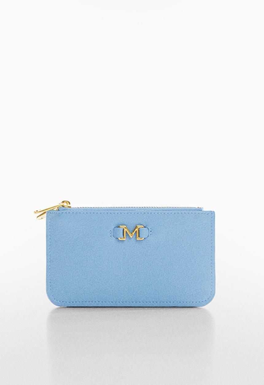 MANGO - Card holder malva - blue