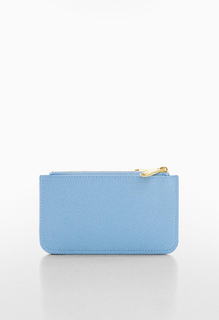 MANGO - Card holder malva - blue