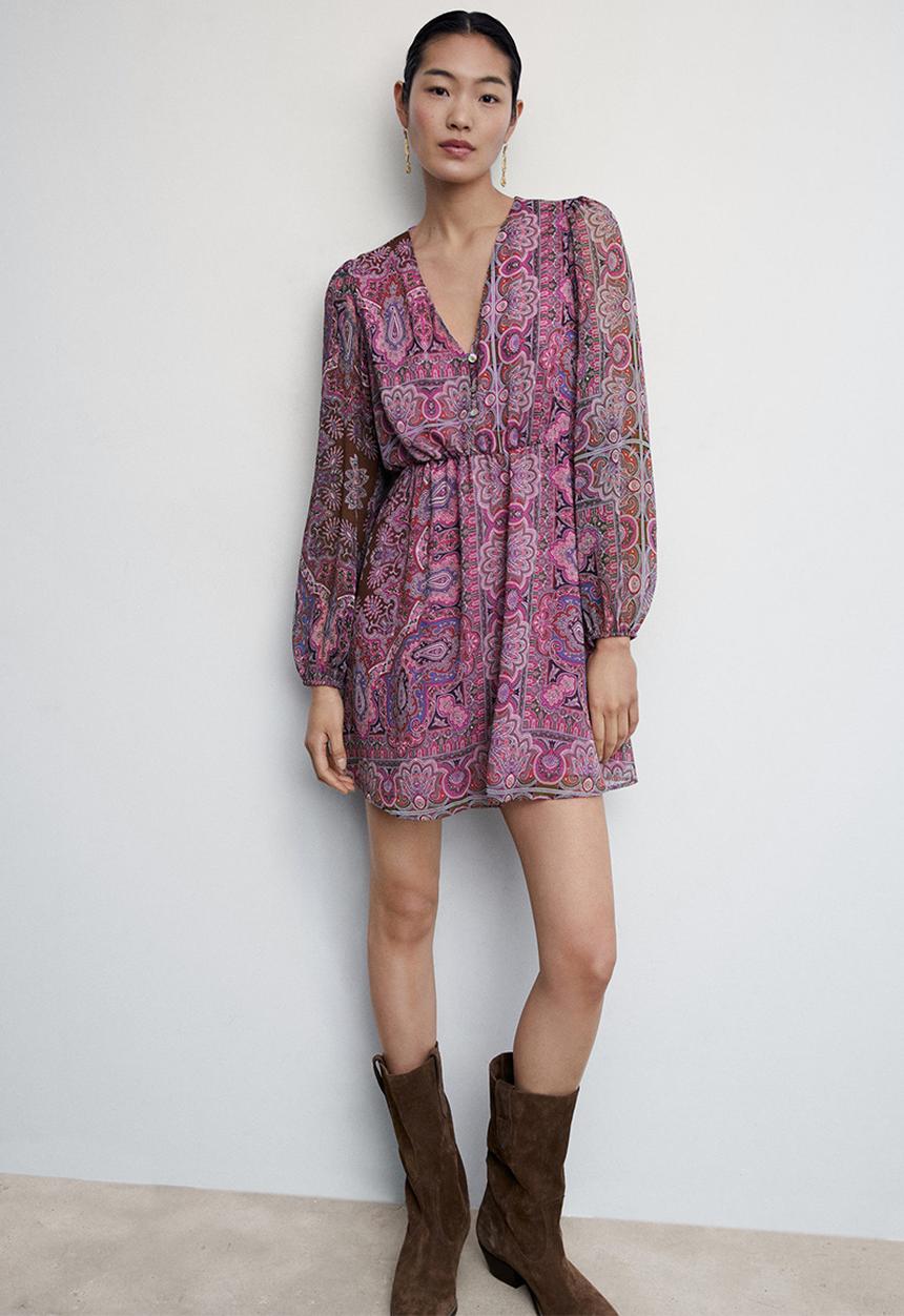 MANGO - Dress diana - light pastel purple 