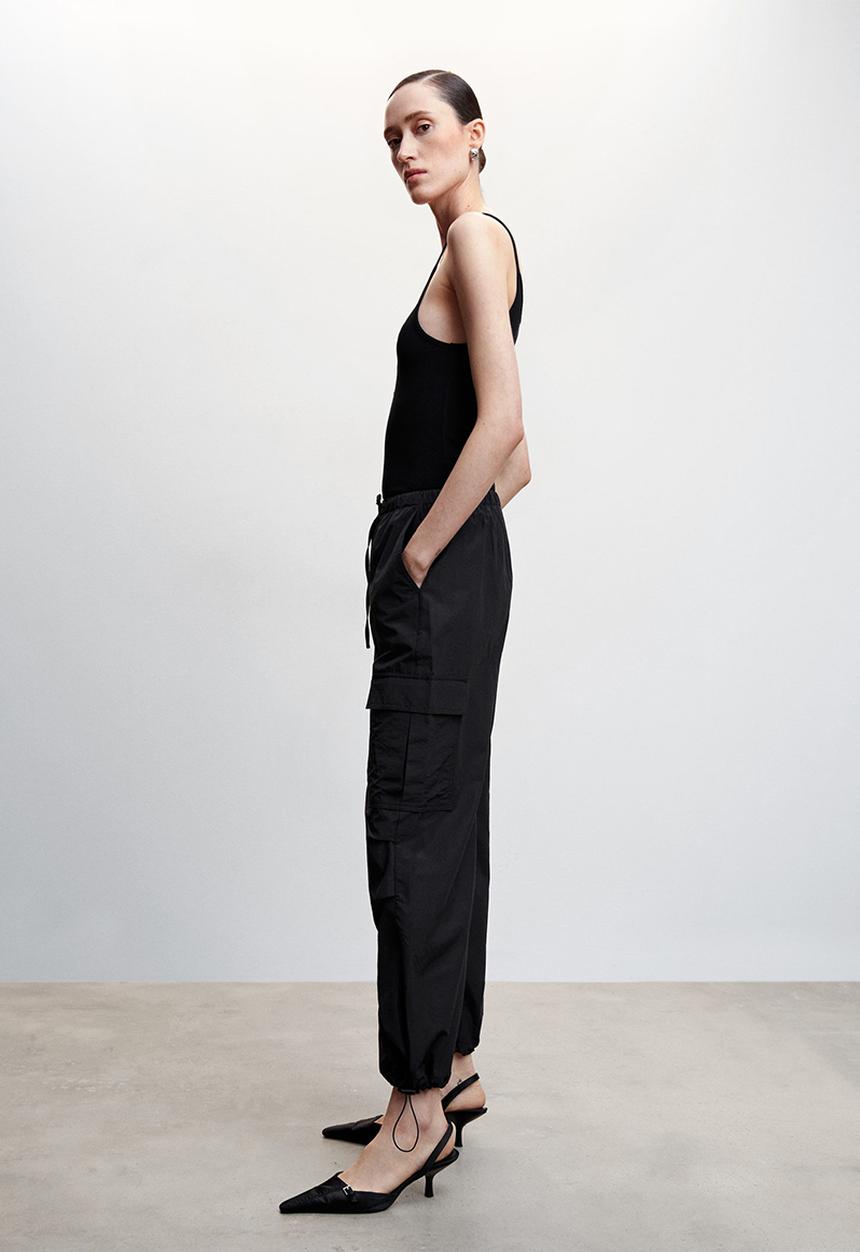 MANGO - Top kim - black