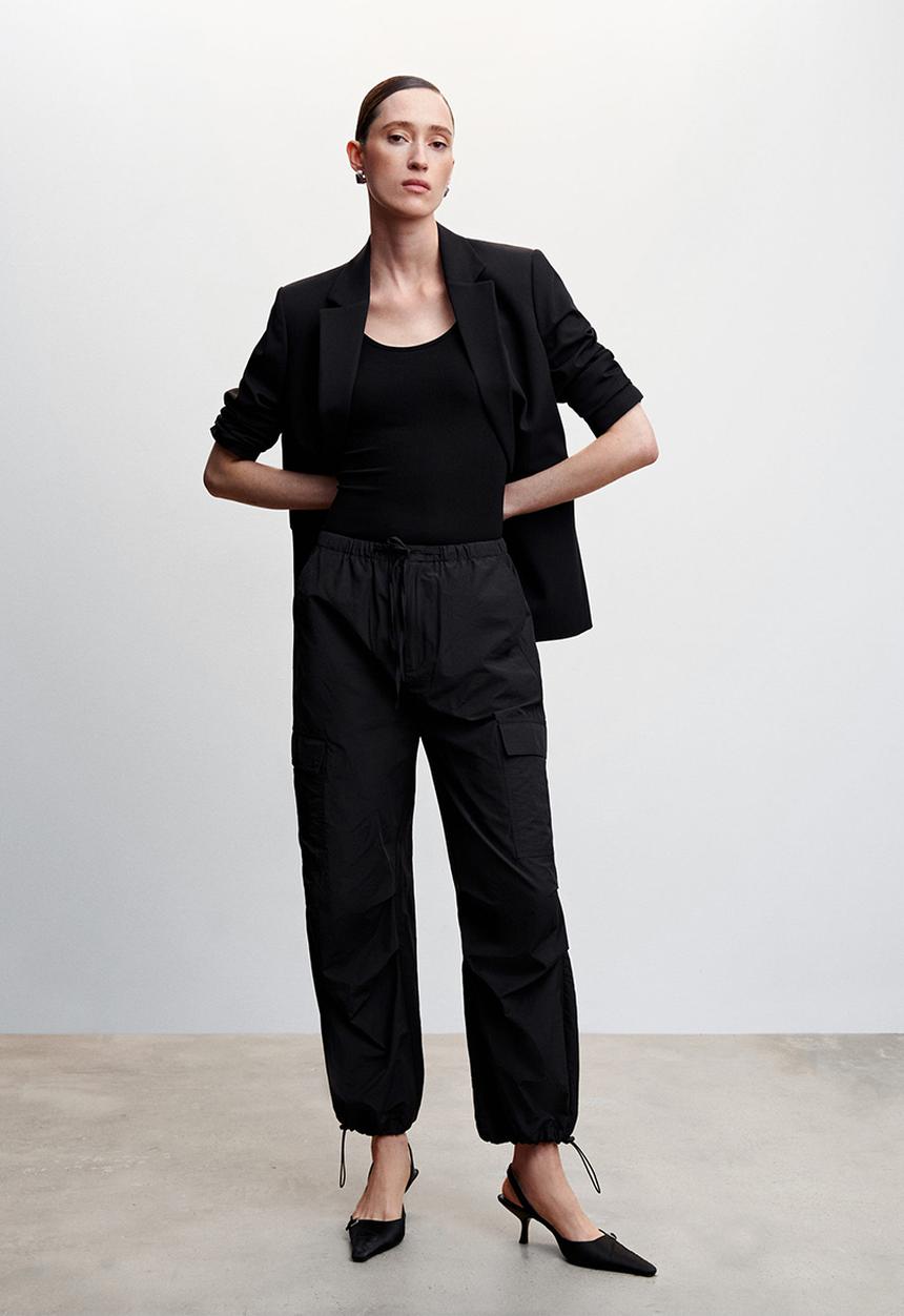 MANGO - Top kim - black