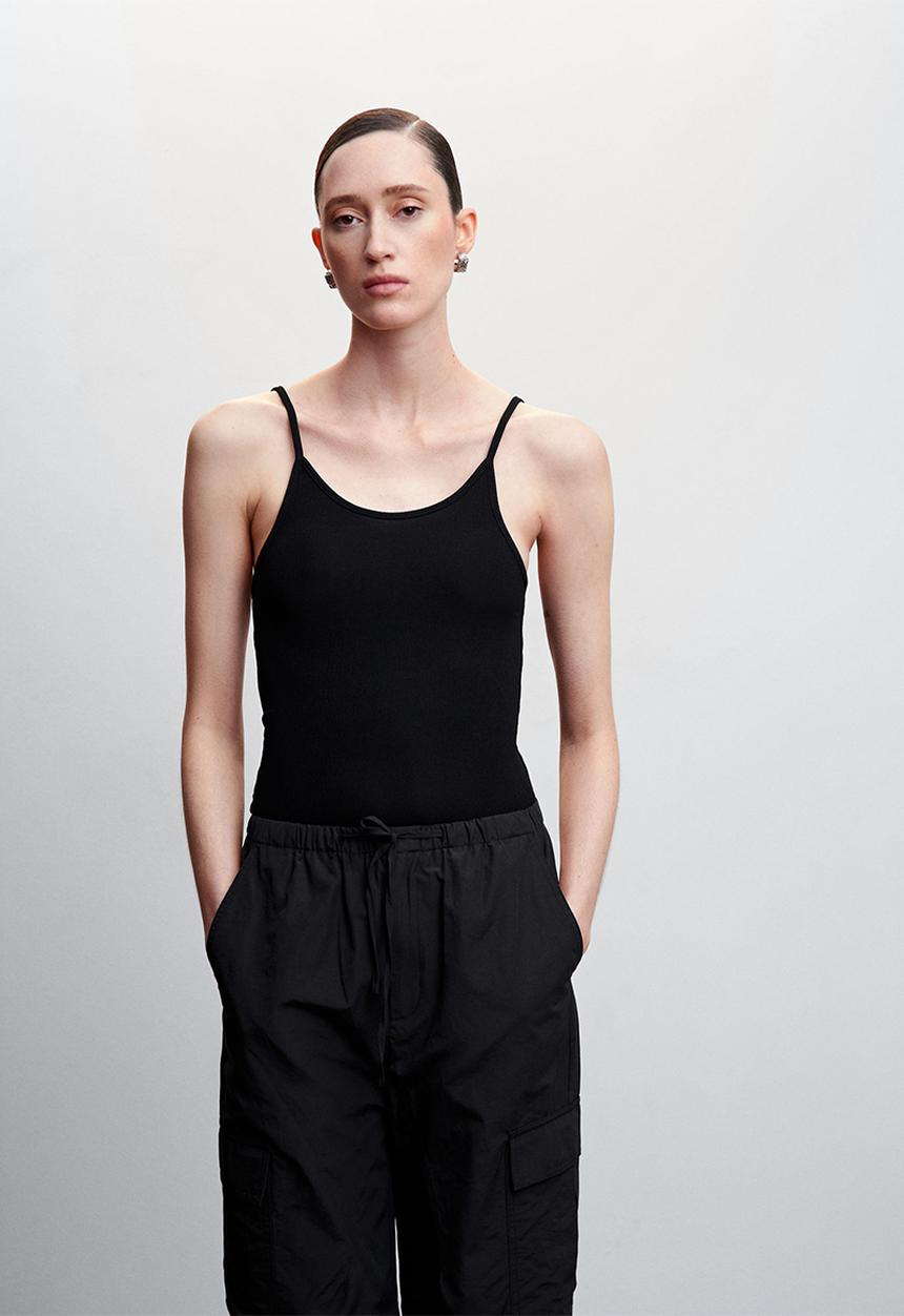 MANGO - Top kim - black