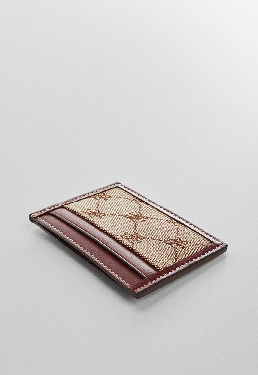 MANGO - Card holder anna - brown