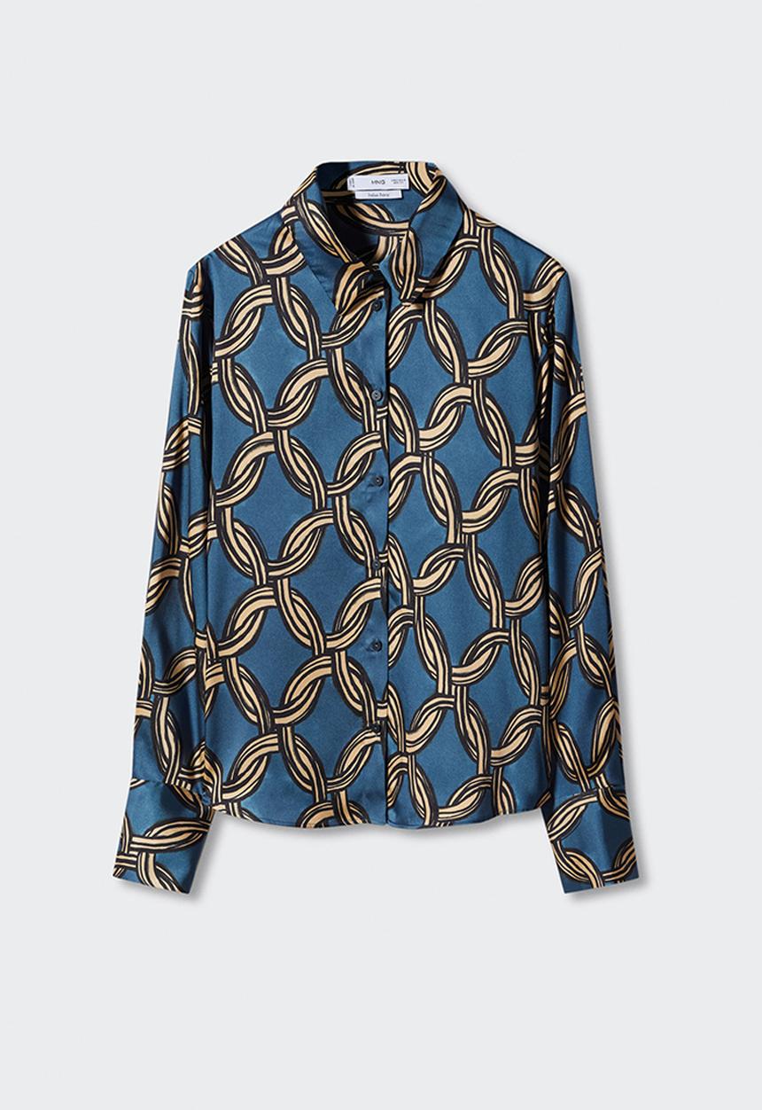 MANGO - Plus shirt katea - mid blue