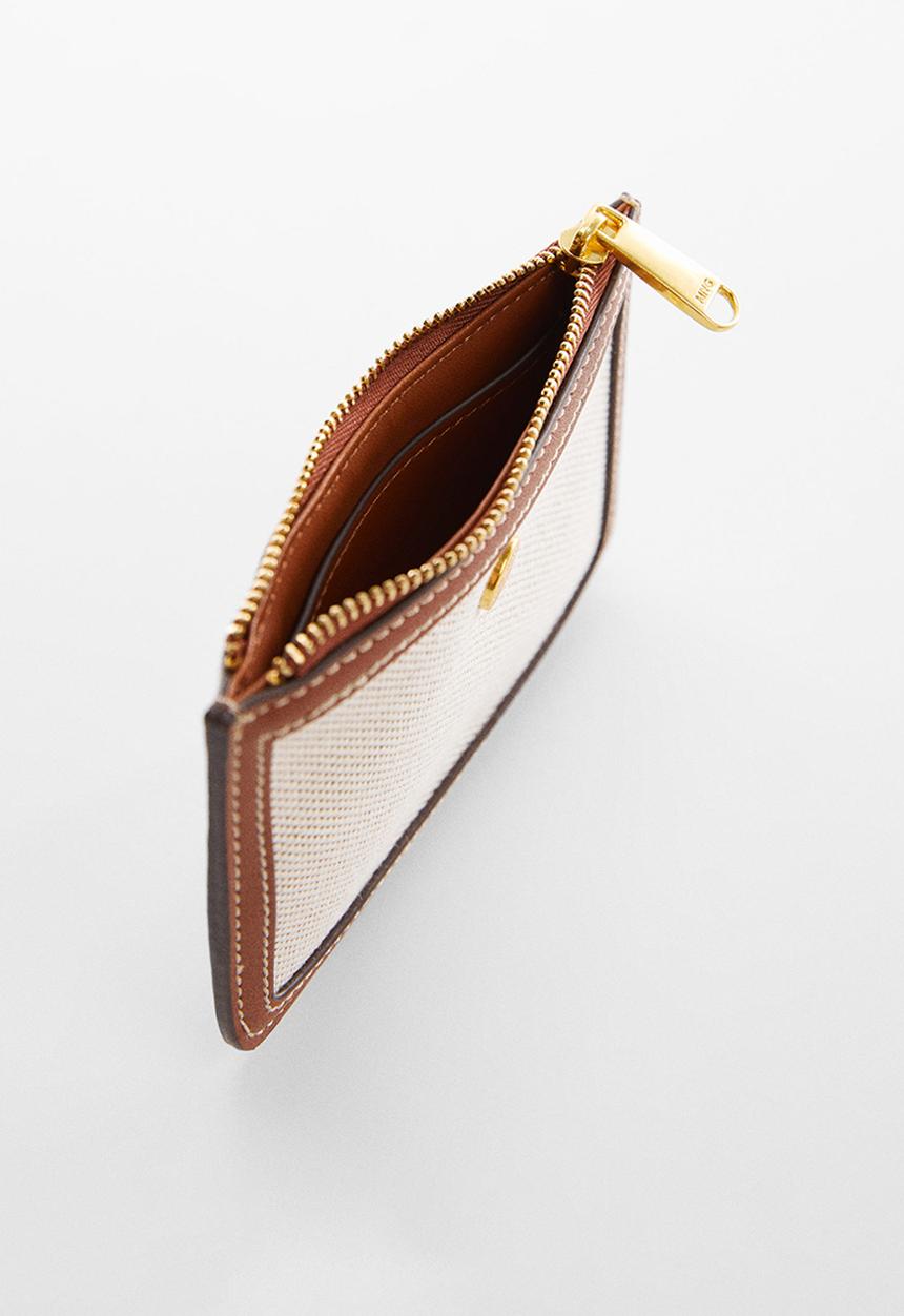 MANGO - Purse cantalar - stone & brown