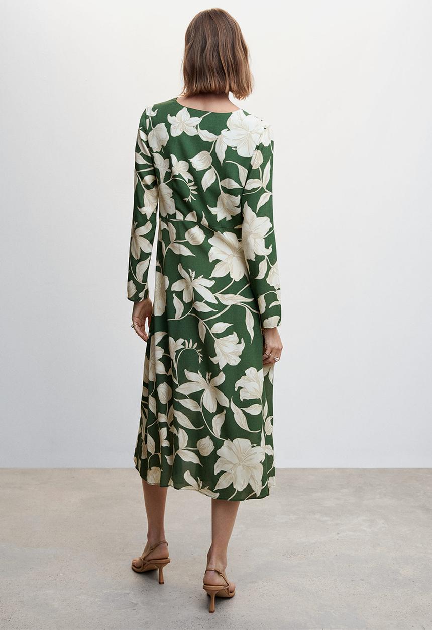 MANGO - Dress grass - green 