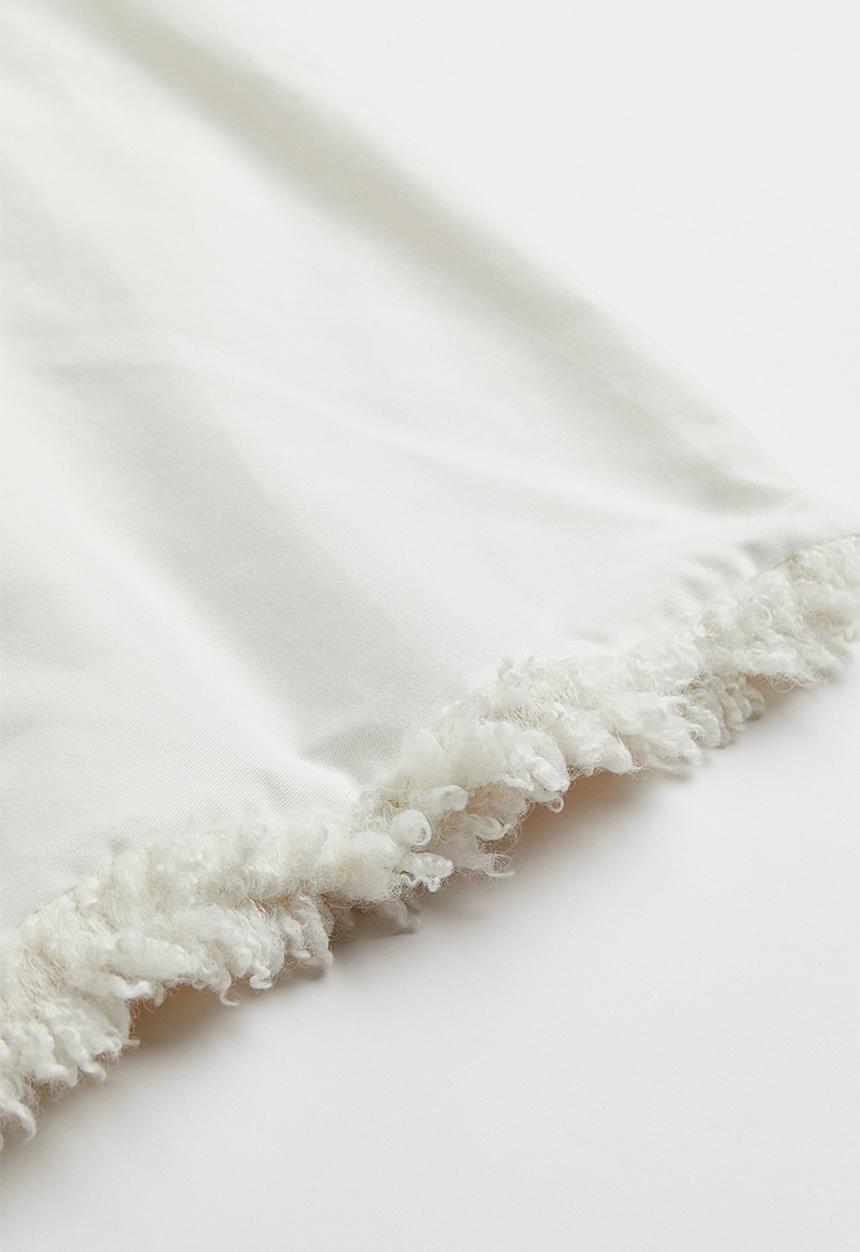 H&M - Plush pile blanket - cream