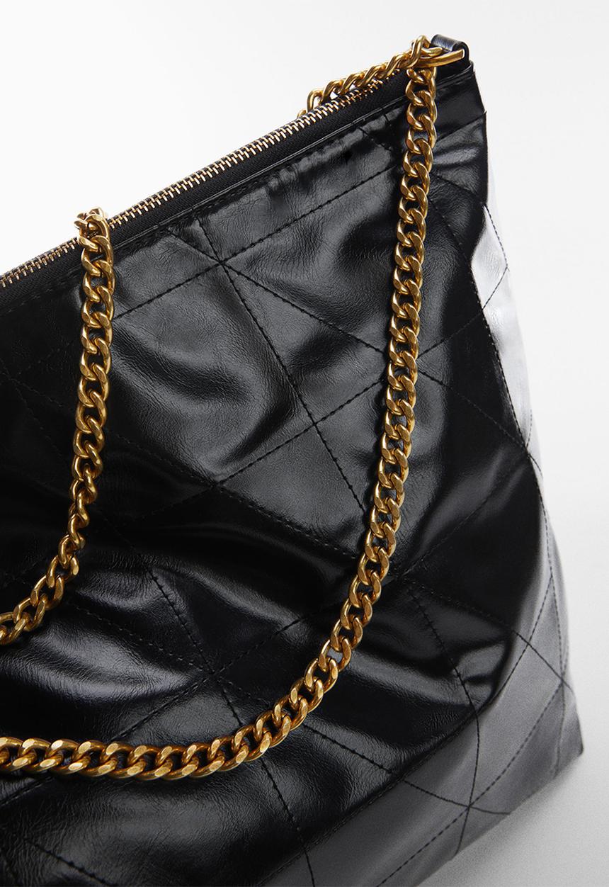 MANGO - Sack bag blake - black