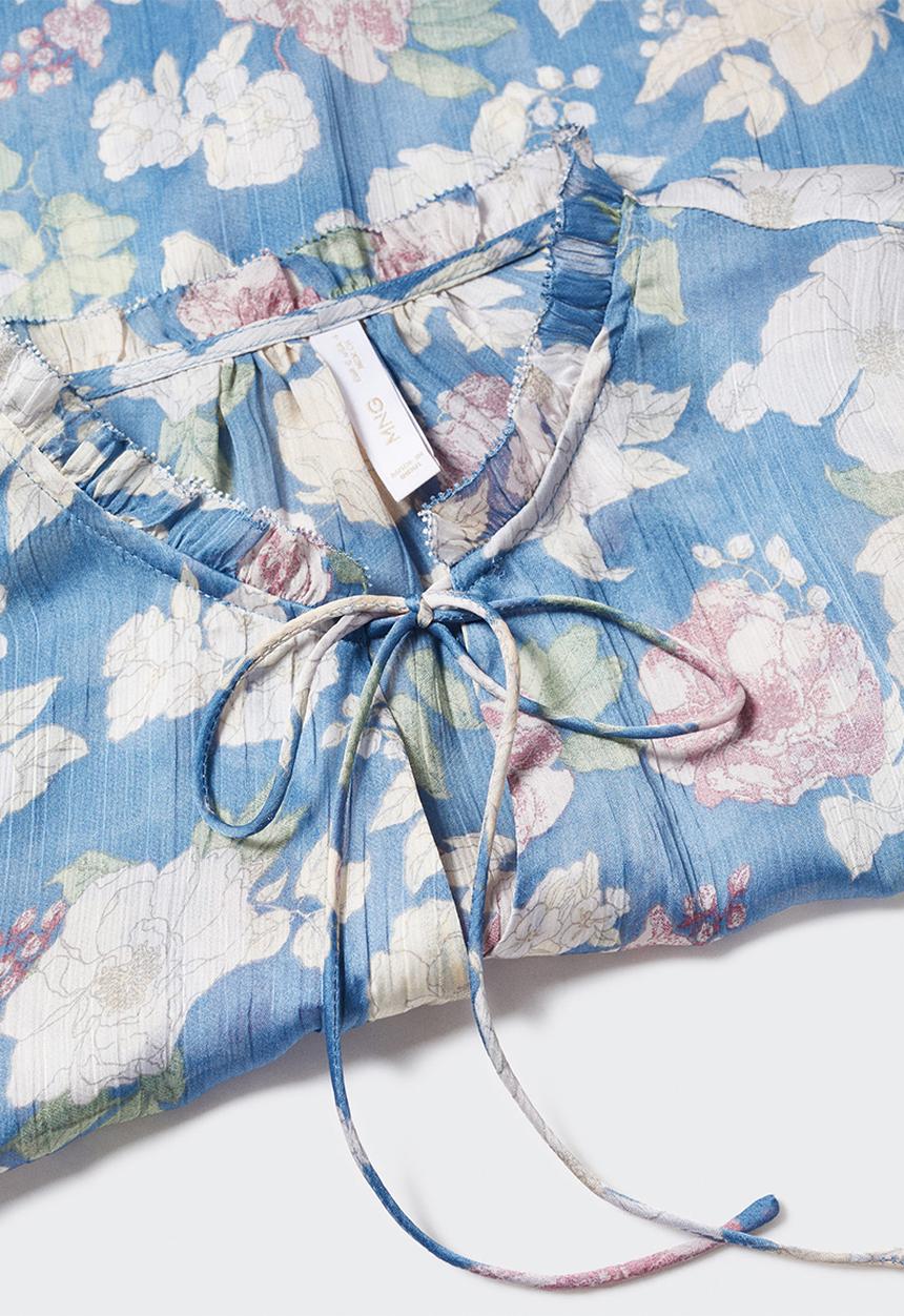 MANGO - Plus blouse kuk - mid blue