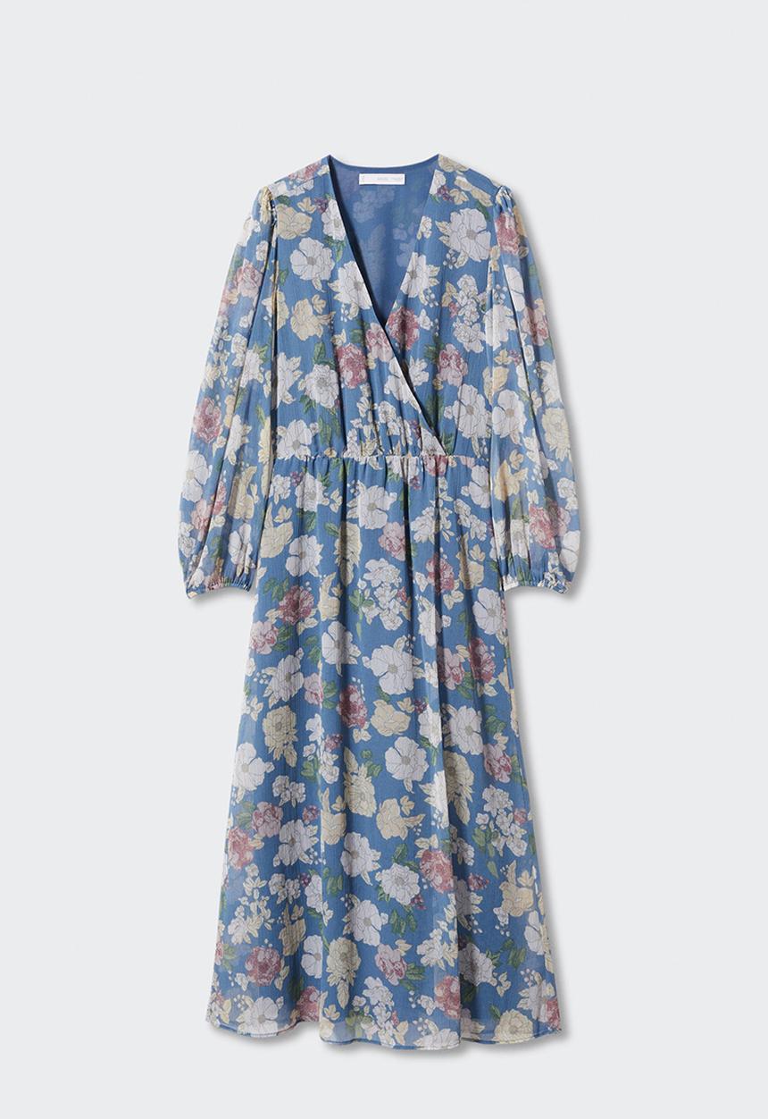 MANGO - Plus dress kuk - mid blue
