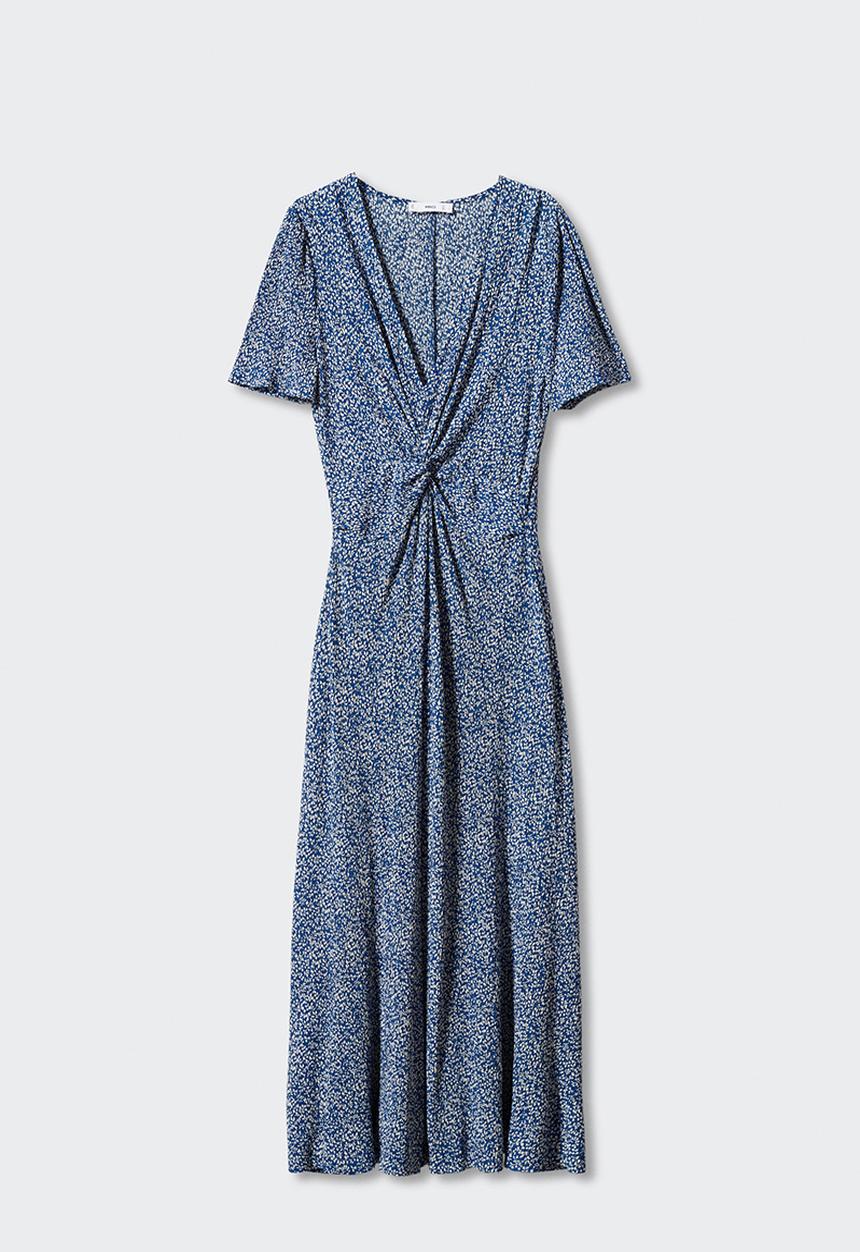 MANGO - Plus dress poma - mid blue