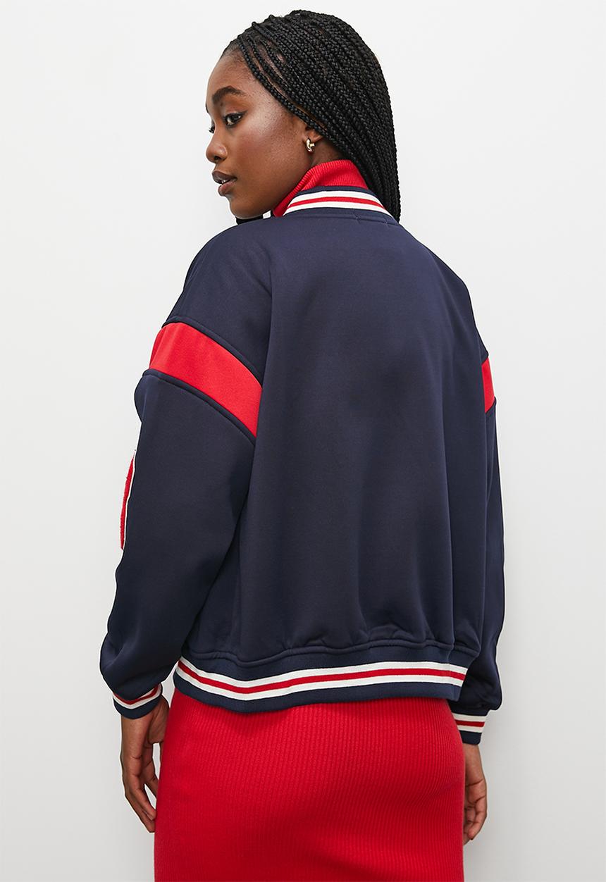 Blake - Collegiate bomber - ink