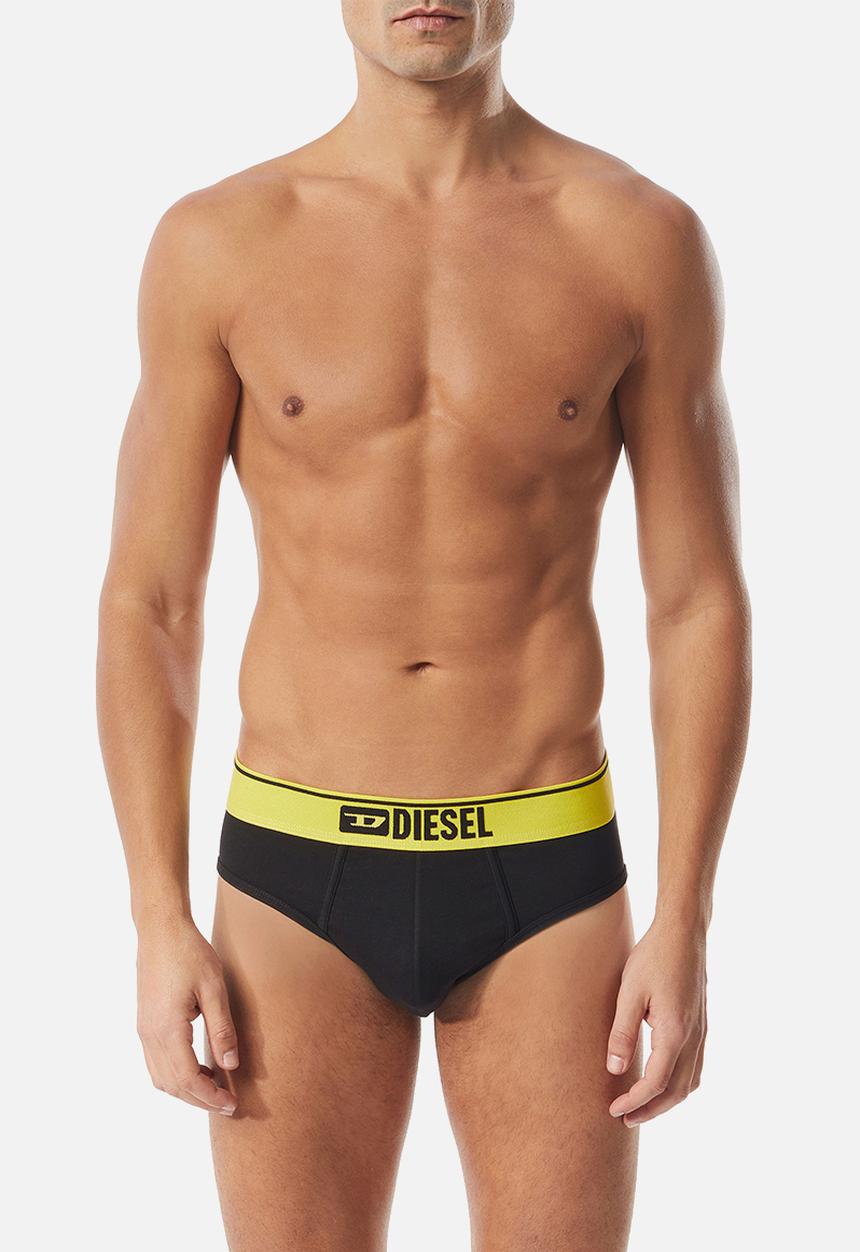 Diesel  - Umbr-andre 3 pack briefs - black/contrast waistband