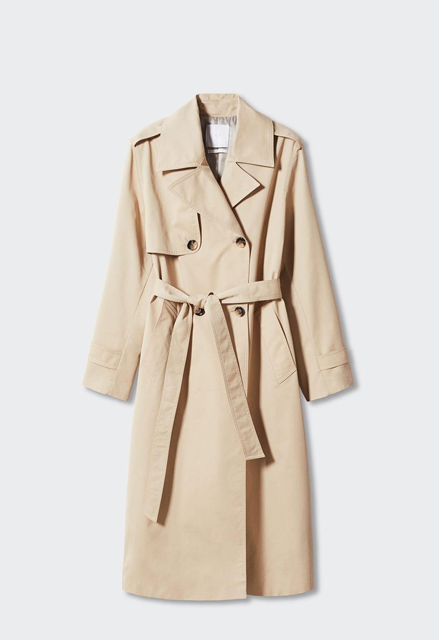 MANGO - Plus trench coat angela - light beige