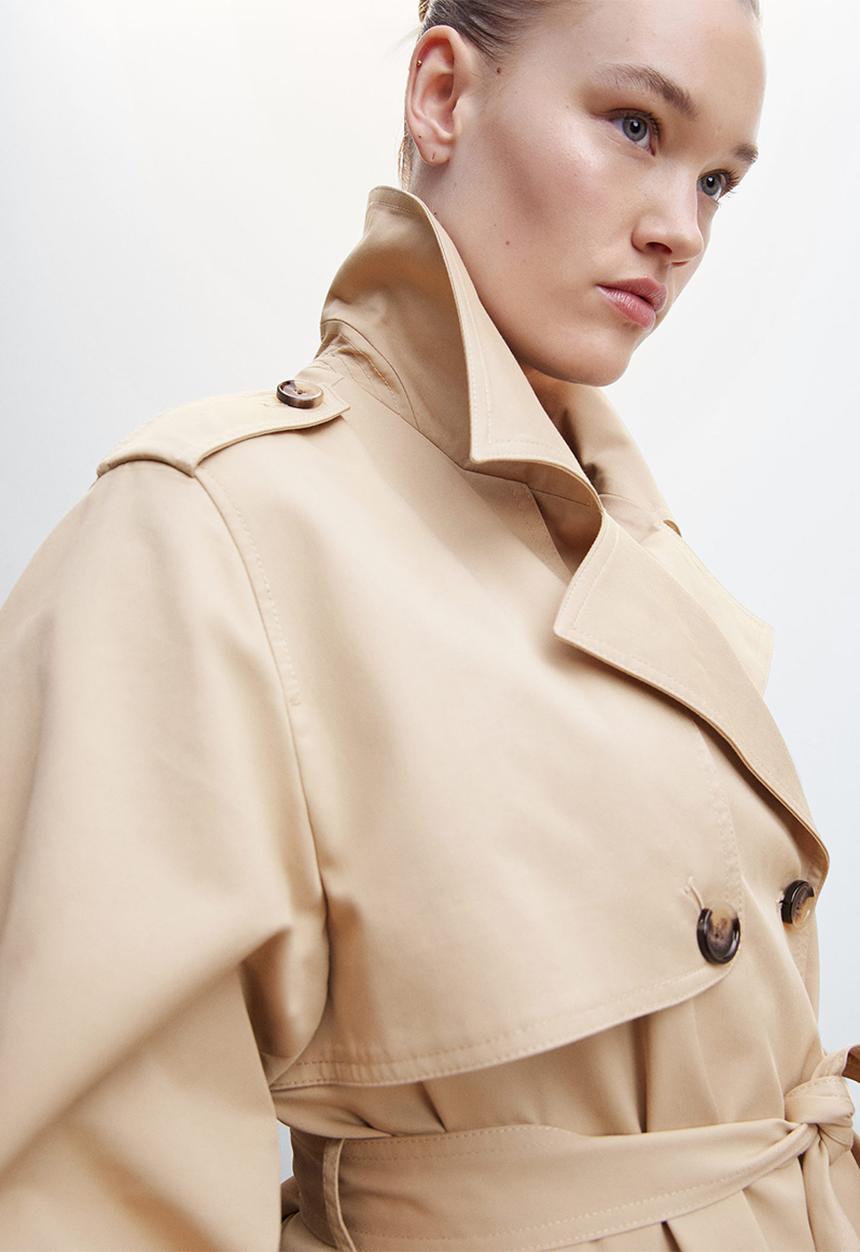 MANGO - Plus trench coat angela - light beige