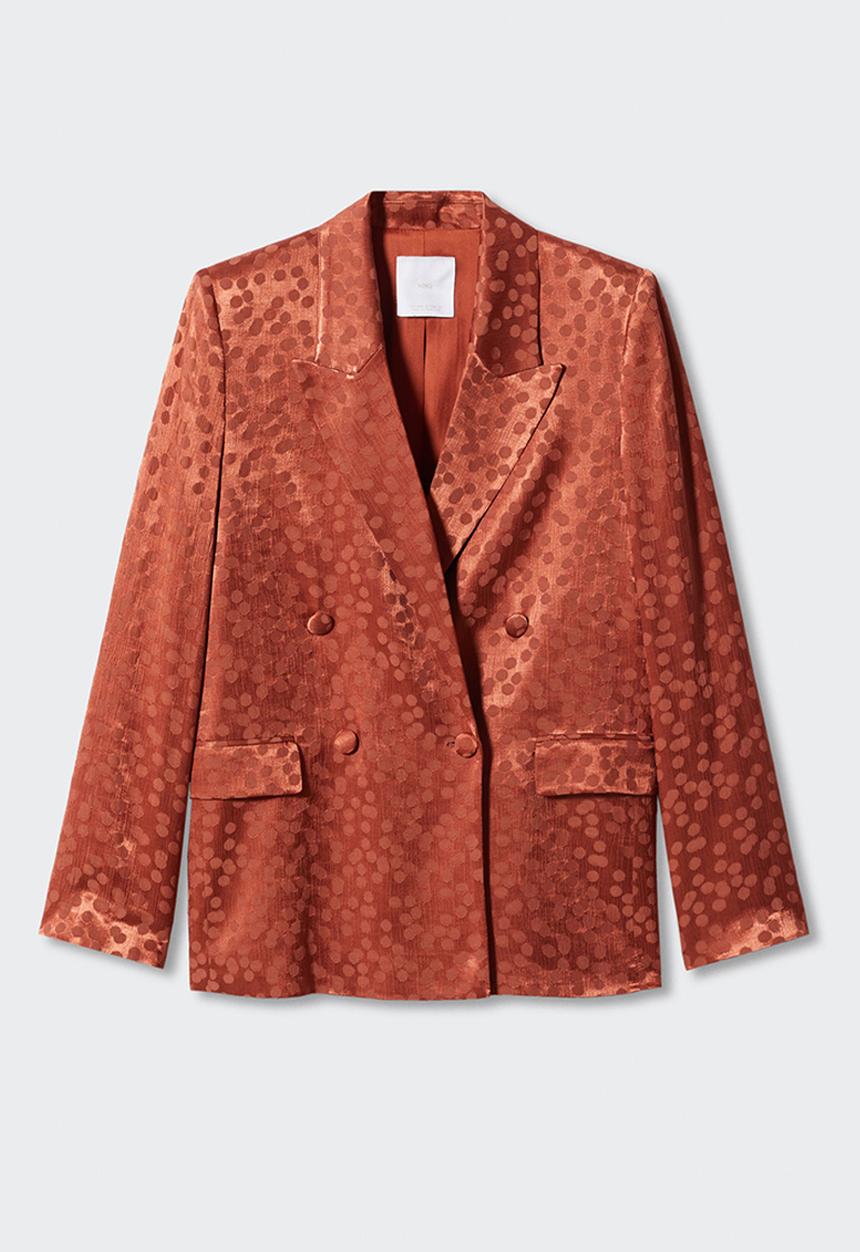 MANGO - Plus blazer topete - mid orange