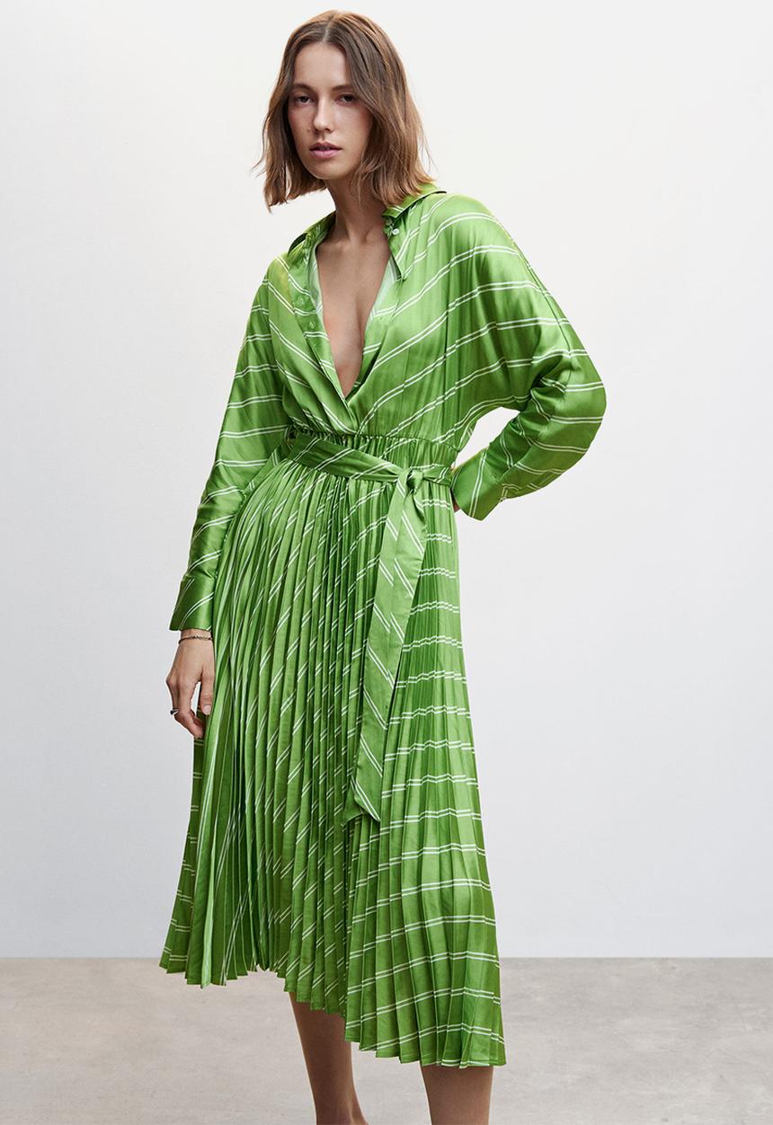 MANGO - Dress galo - green