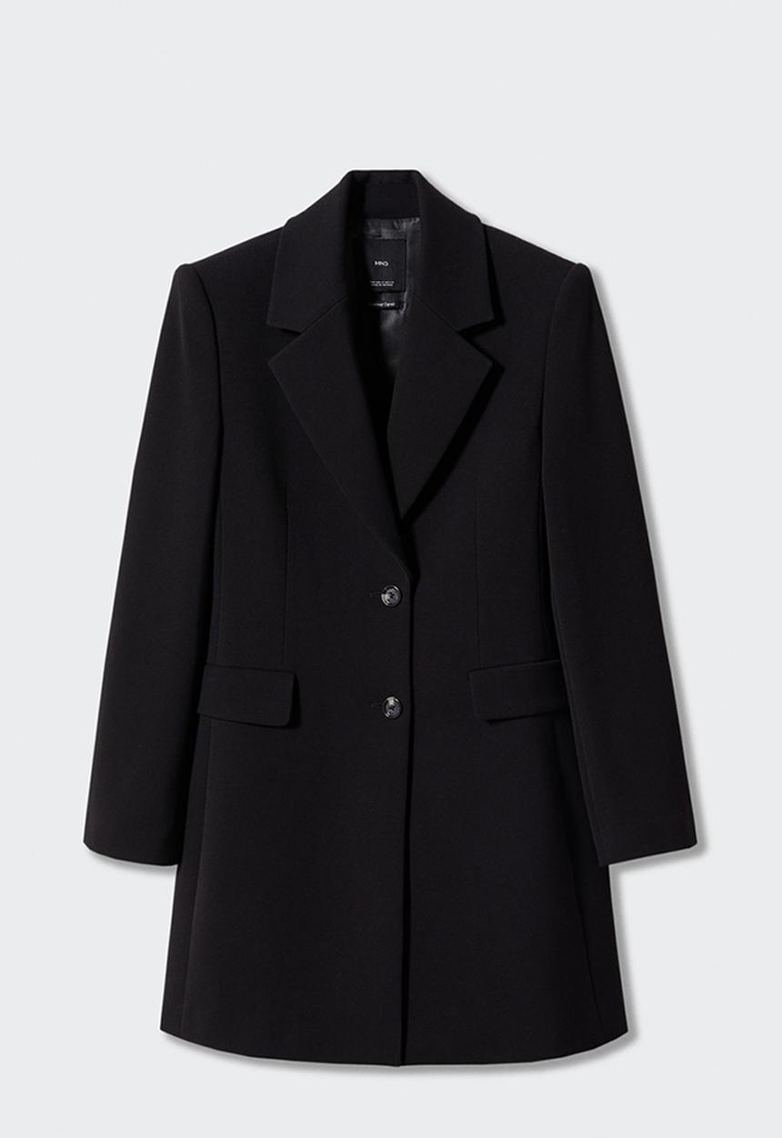 MANGO - Plus coat sugus - black