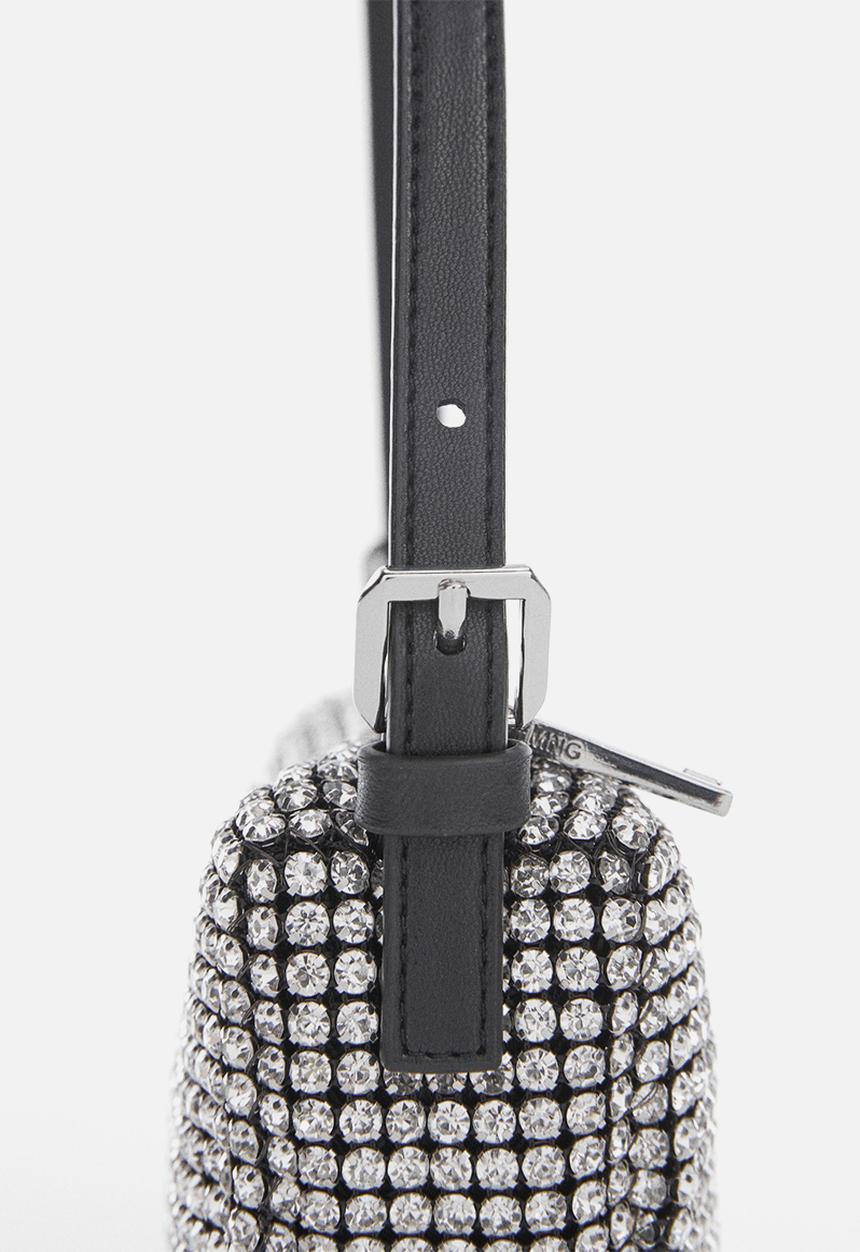 MANGO - Bag mch charlote - silver 