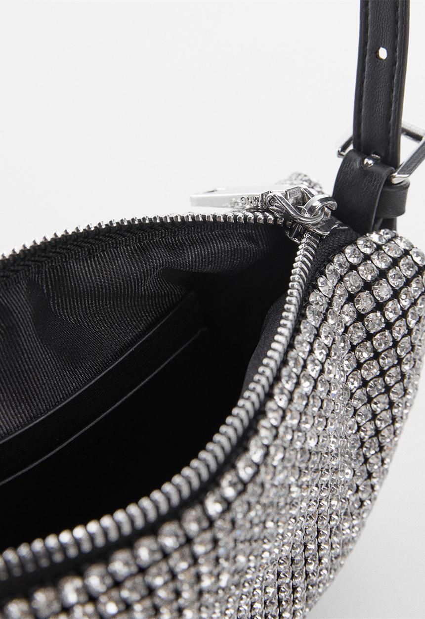 MANGO - Bag mch charlote - silver 