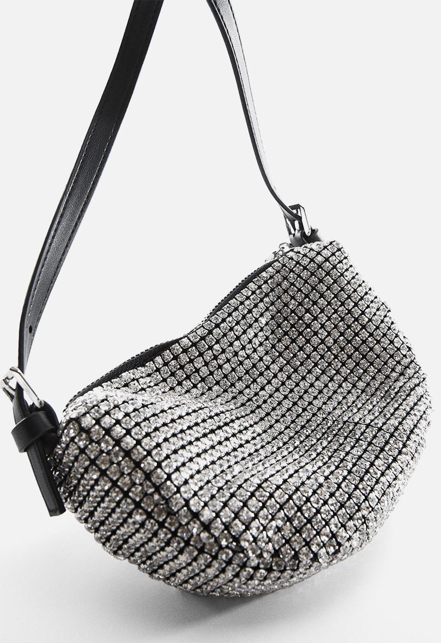 MANGO - Bag mch charlote - silver 