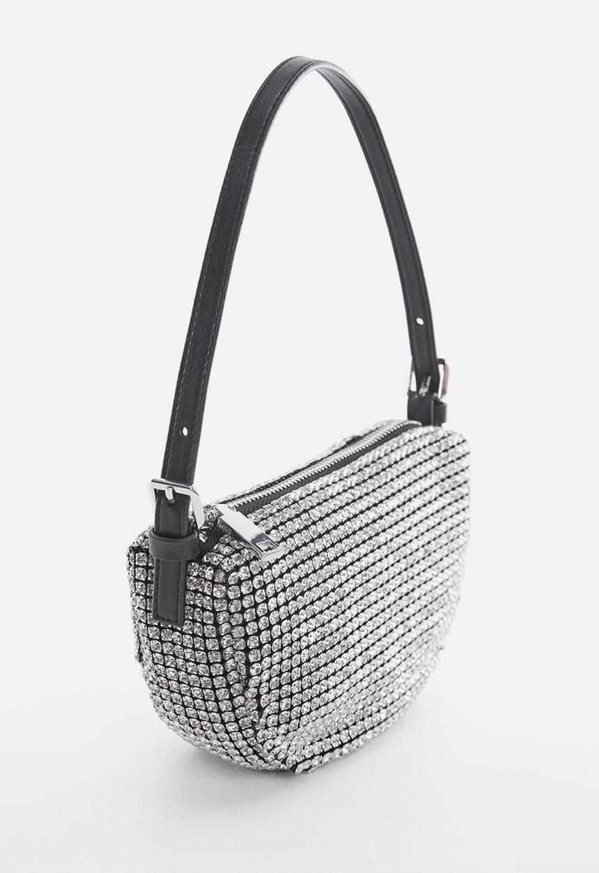 MANGO - Bag mch charlote - silver 