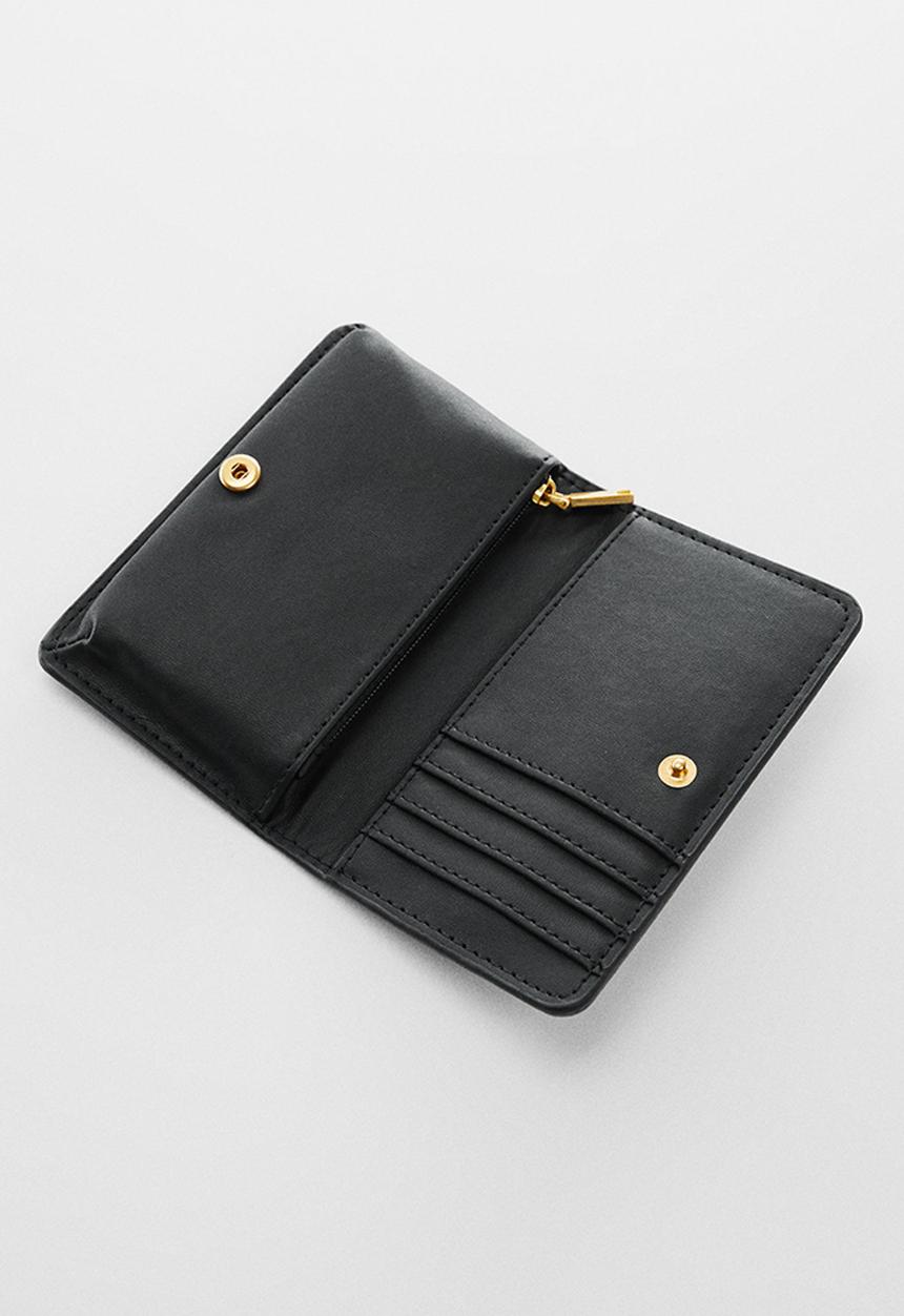 MANGO - Wallet malva - black