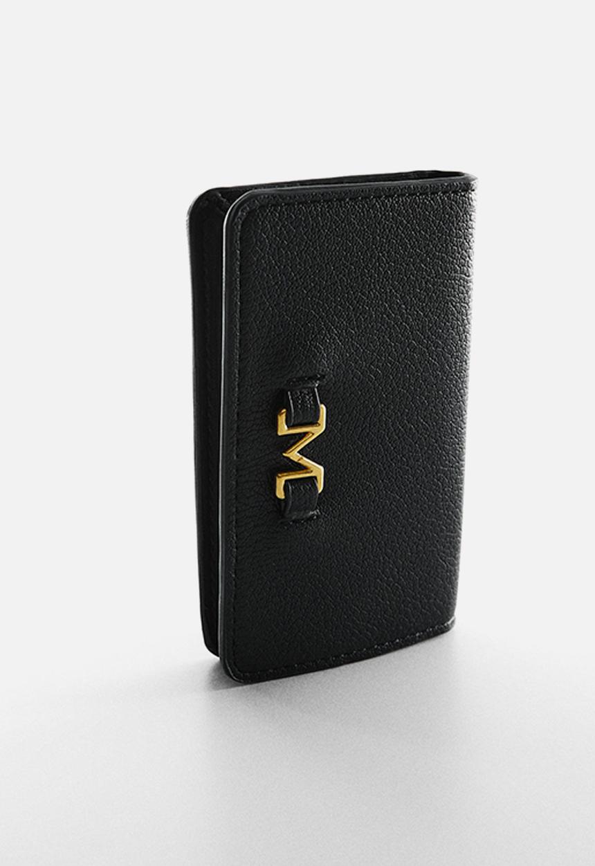 MANGO - Wallet malva - black