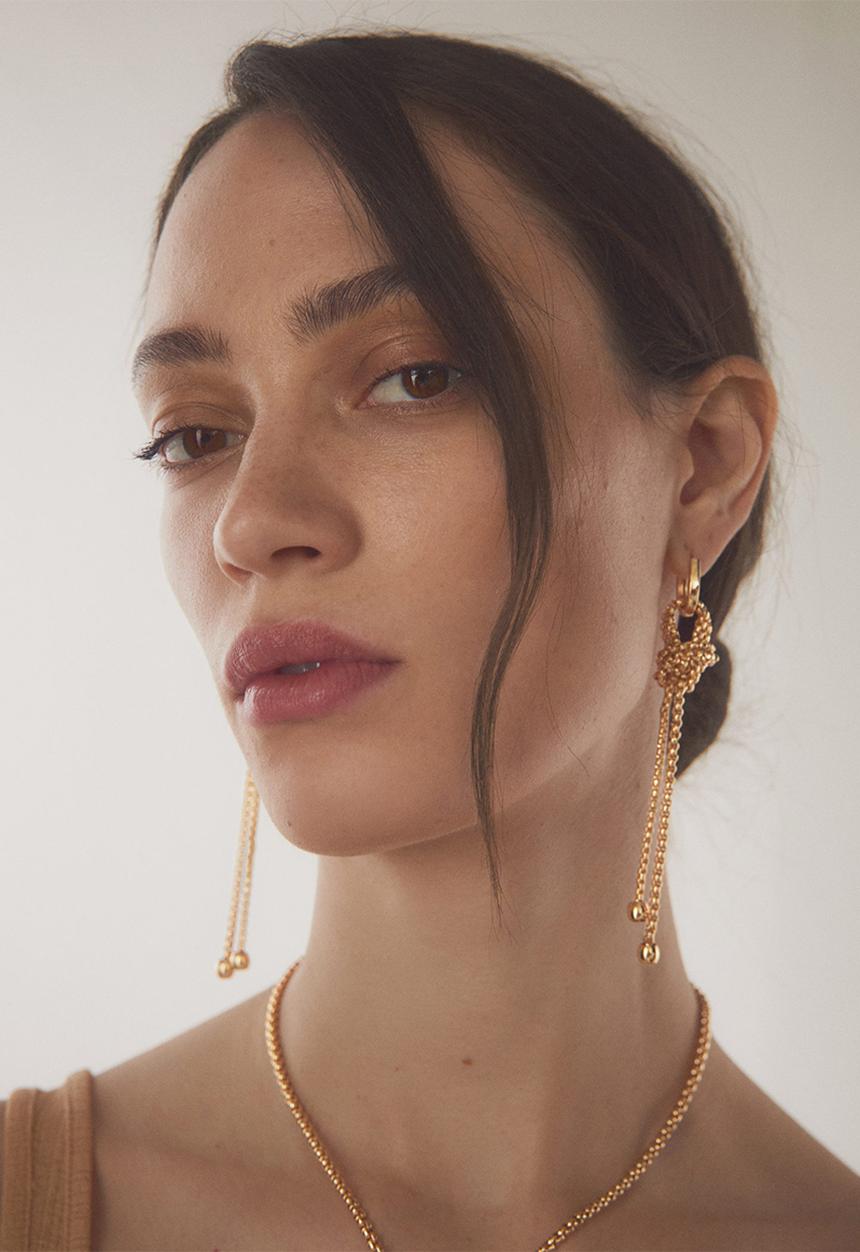 MANGO - Earrings tati - gold