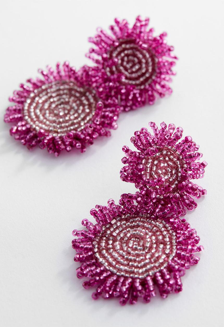 MANGO - Earrings romina - purple